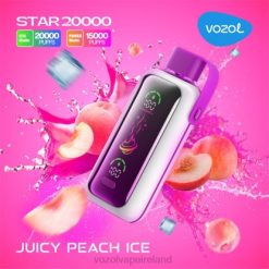 VOZOL Disposable Vape Review - VOZOL STAR 20000 6480405 JUICY PEACH ICE